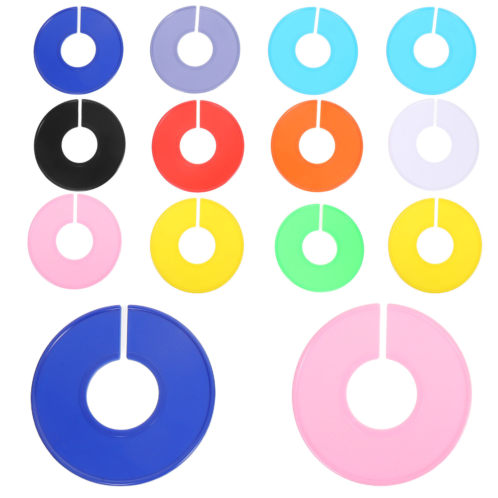 Baby Clothing Dividers - 30Pcs Clothing Dividers Plastic Round Size