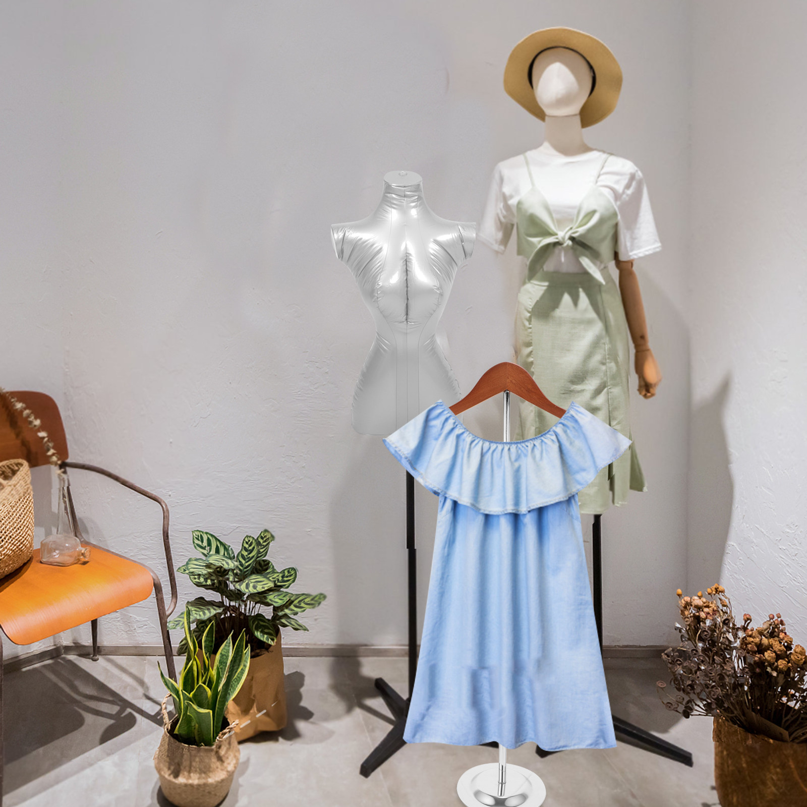 T-Shaped Clothing Display Stan - đánh giá và giá Baby Clothing Display Stand