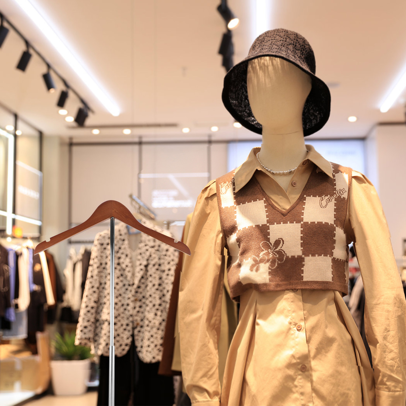 T-Shaped Clothing Display Stan - đánh giá và giá Baby Clothing Display Stand