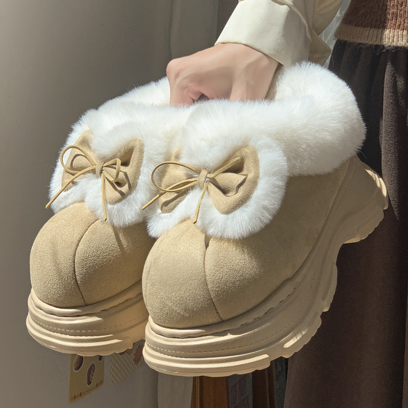 Warm Faux Fur Fluffy Slippers  - đánh giá và giá Soft Sole Booties