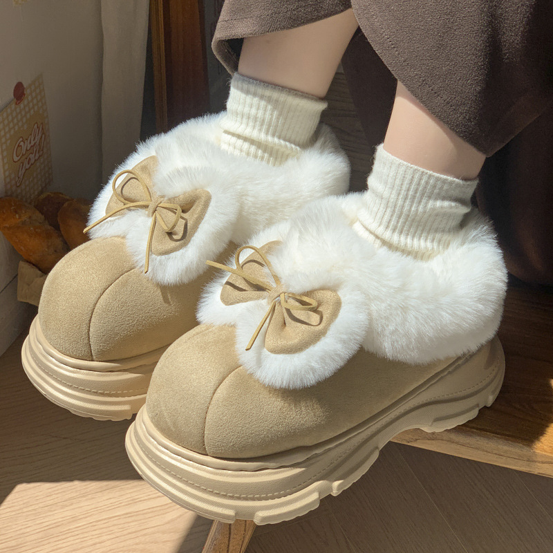 Warm Faux Fur Fluffy Slippers  - đánh giá và giá Soft Sole Booties