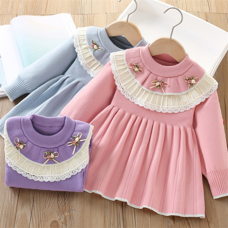 Baby Girls' Knitted Dress Chil - đánh giá và giá Baby Clothing Jumpers