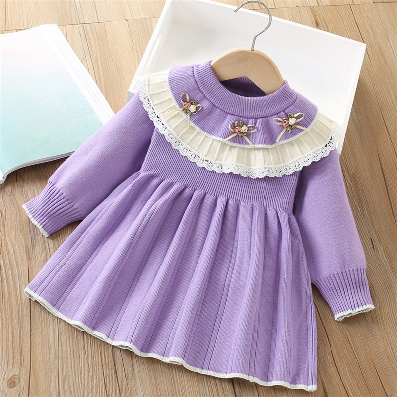 Baby Girls' Knitted Dress Chil - đánh giá và giá Baby Clothing Jumpers