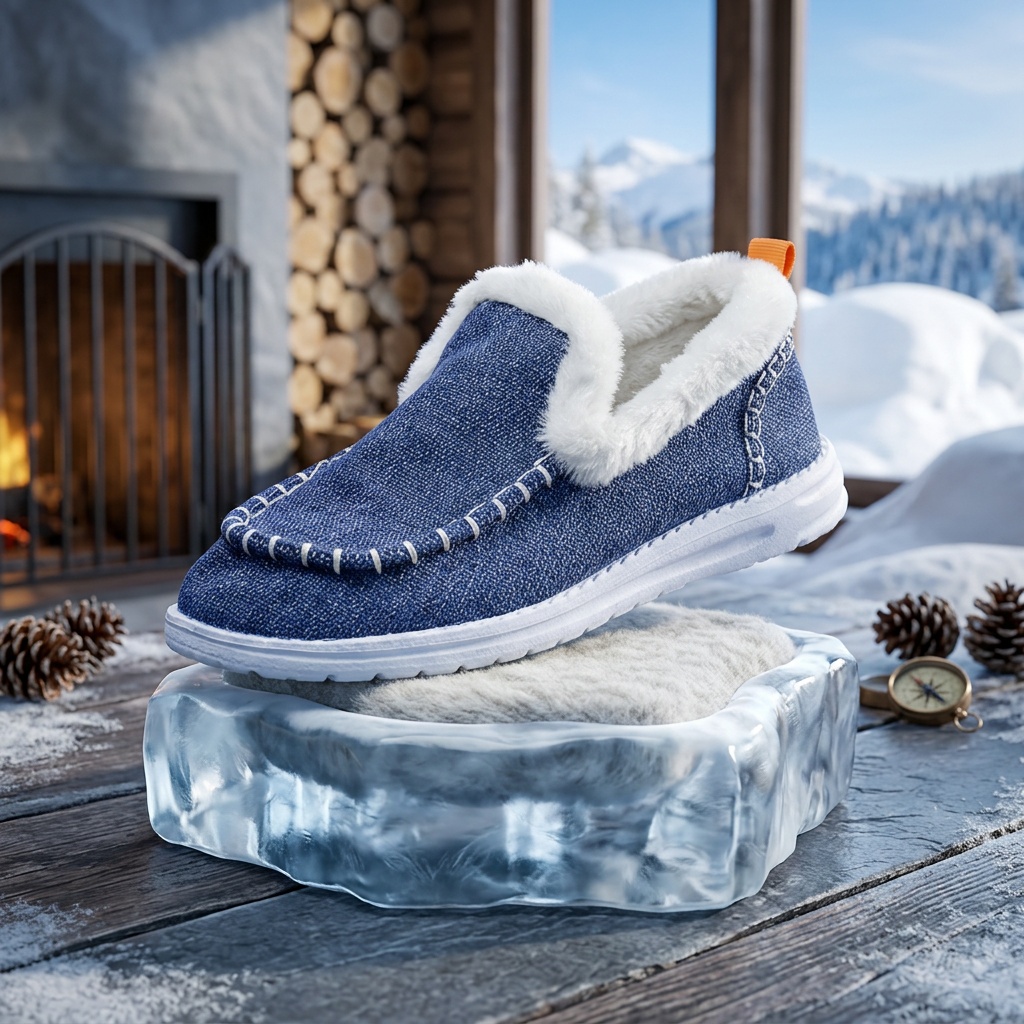 Women Winter Denim Fabric Fuzz - đánh giá và giá Soft Sole Booties