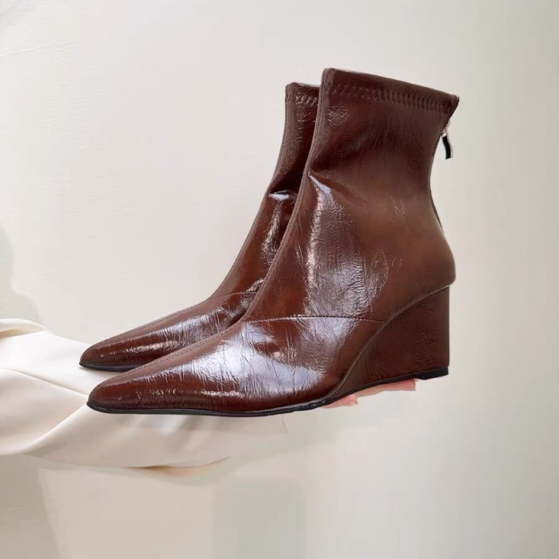 Wedge Heel Booties Fashion Poi - đánh giá và giá Soft Sole Booties