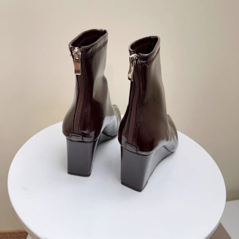 Wedge Heel Booties Fashion Poi - đánh giá và giá Soft Sole Booties