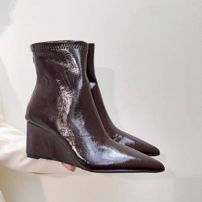 Wedge Heel Booties Fashion Poi - đánh giá và giá Soft Sole Booties