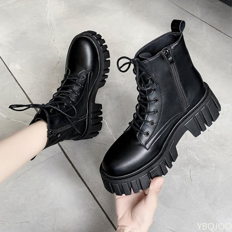 Thick soled lace up boots for  - đánh giá và giá Soft Sole Booties