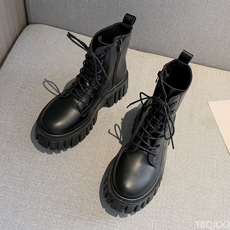 Thick soled lace up boots for  - đánh giá và giá Soft Sole Booties
