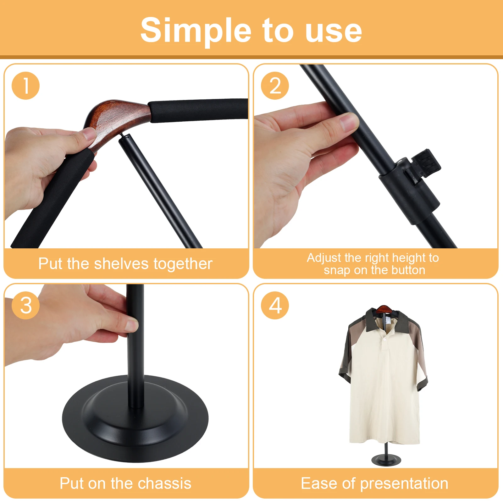 Height Adjustable T Shirt Disp - đánh giá và giá Baby Clothing Display Stand