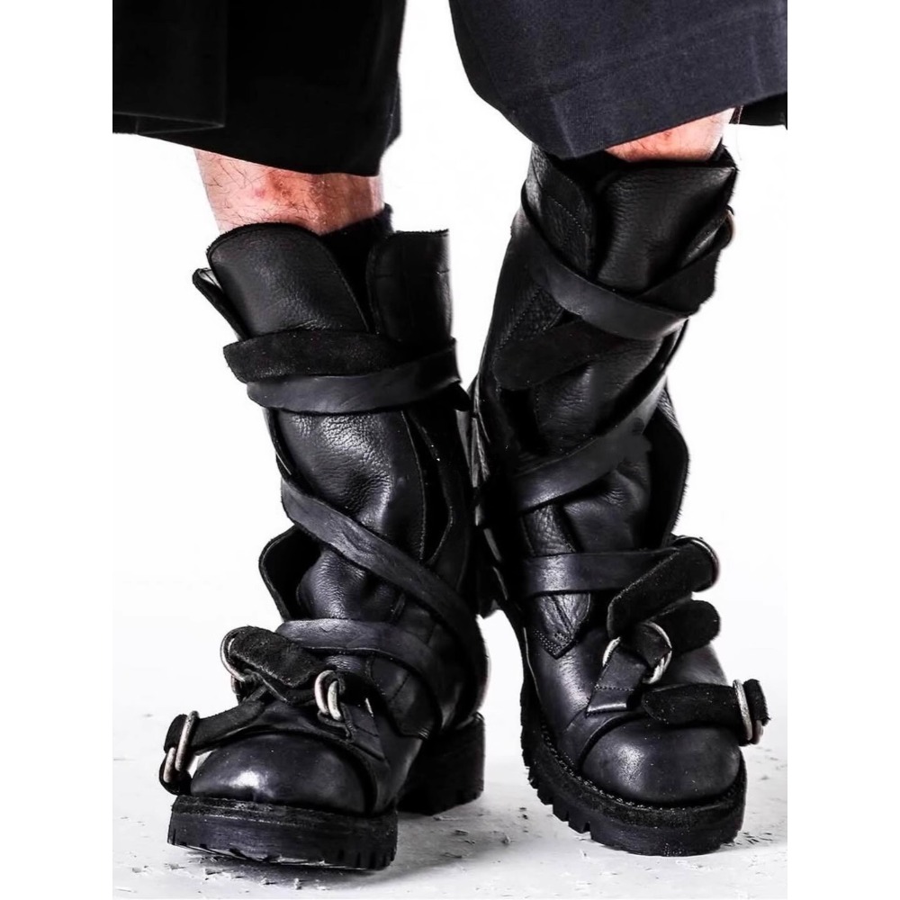 Men's Leather Motorcycle Boots - đánh giá và giá Soft Sole Booties